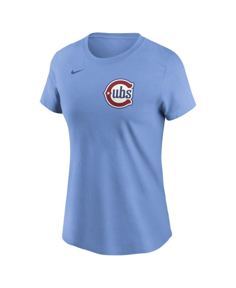 Women's Shota Imanaga Baby Blue Chicago Cubs Fuse Name & Number T-Shirt