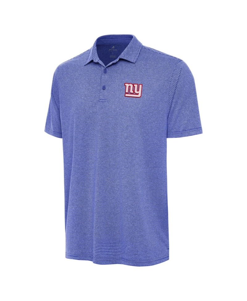 Men's Heather Royal New York Giants Scheme Polo Shirt