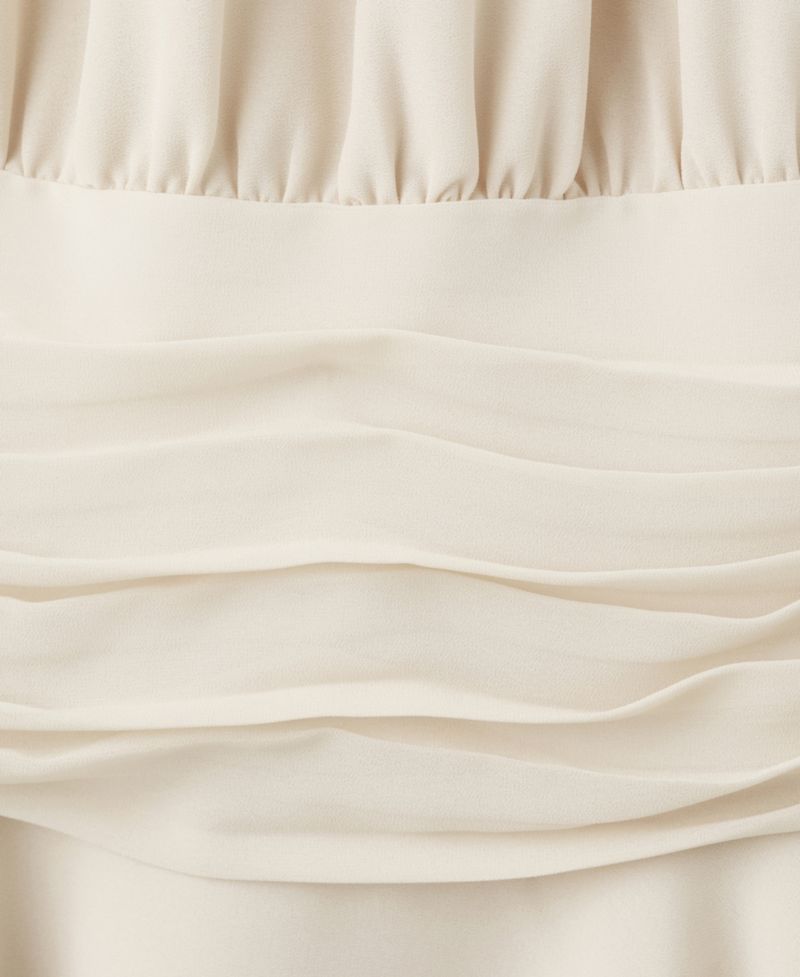 Women's Halter Draped-Waist Mini Dress