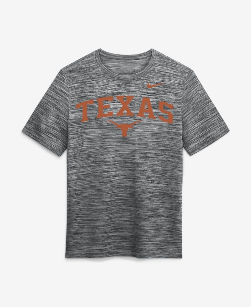 Men's Anthracite Texas Longhorns Primetime Arch Logo Velocity Dri-FIT T-Shirt