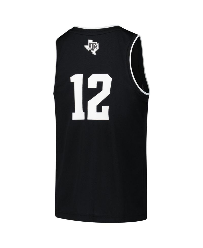 Big Boys and Girls 12 Black Texas A&M Aggies Alternate Replica Swingman Jersey