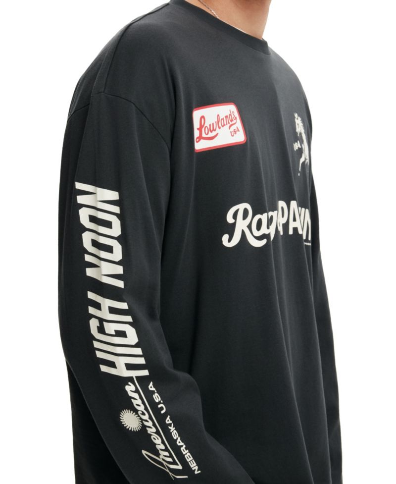 Men's Long-Sleeve Graphic Regular-Fit T-Shirt