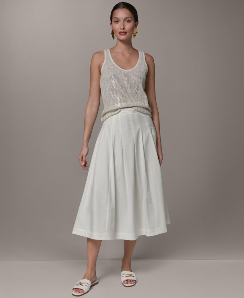 Women's Pleated Midi Skirt