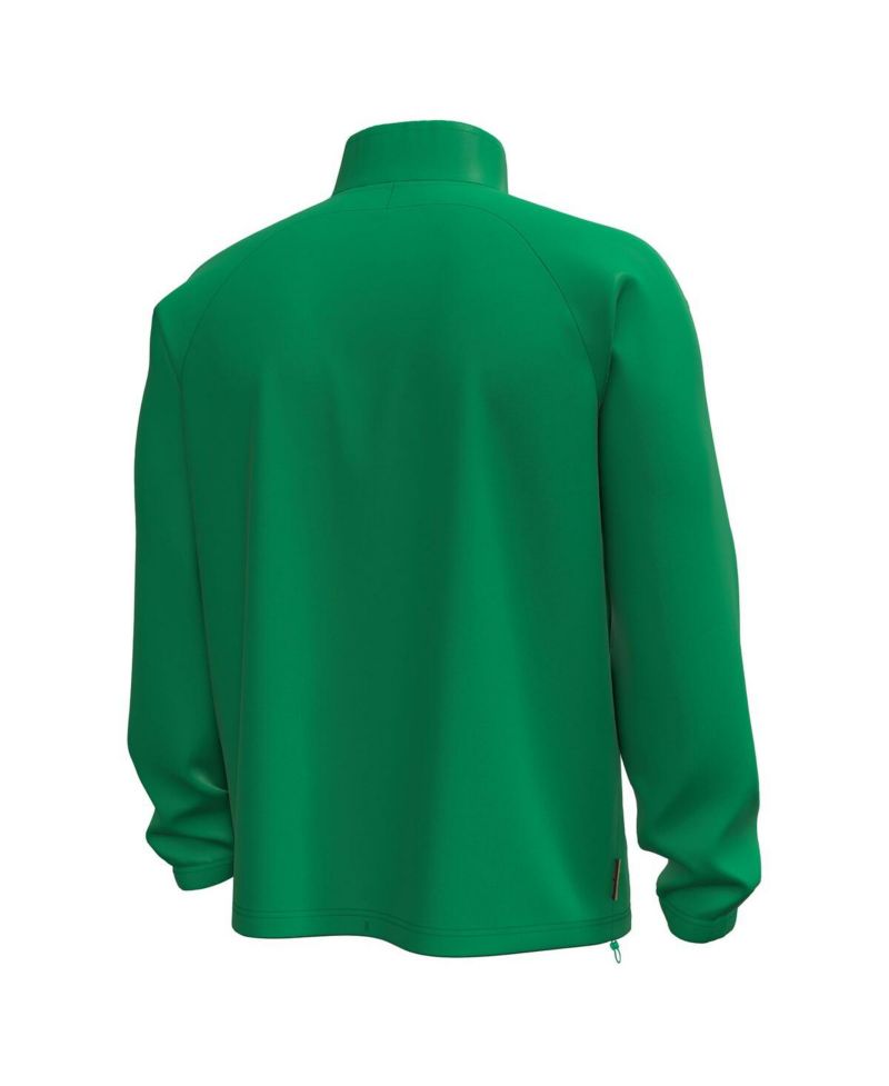 Men's Green Notre Dame Fighting Irish Unstoppable Woven Anorak Storm Tech Half-Zip Jacket