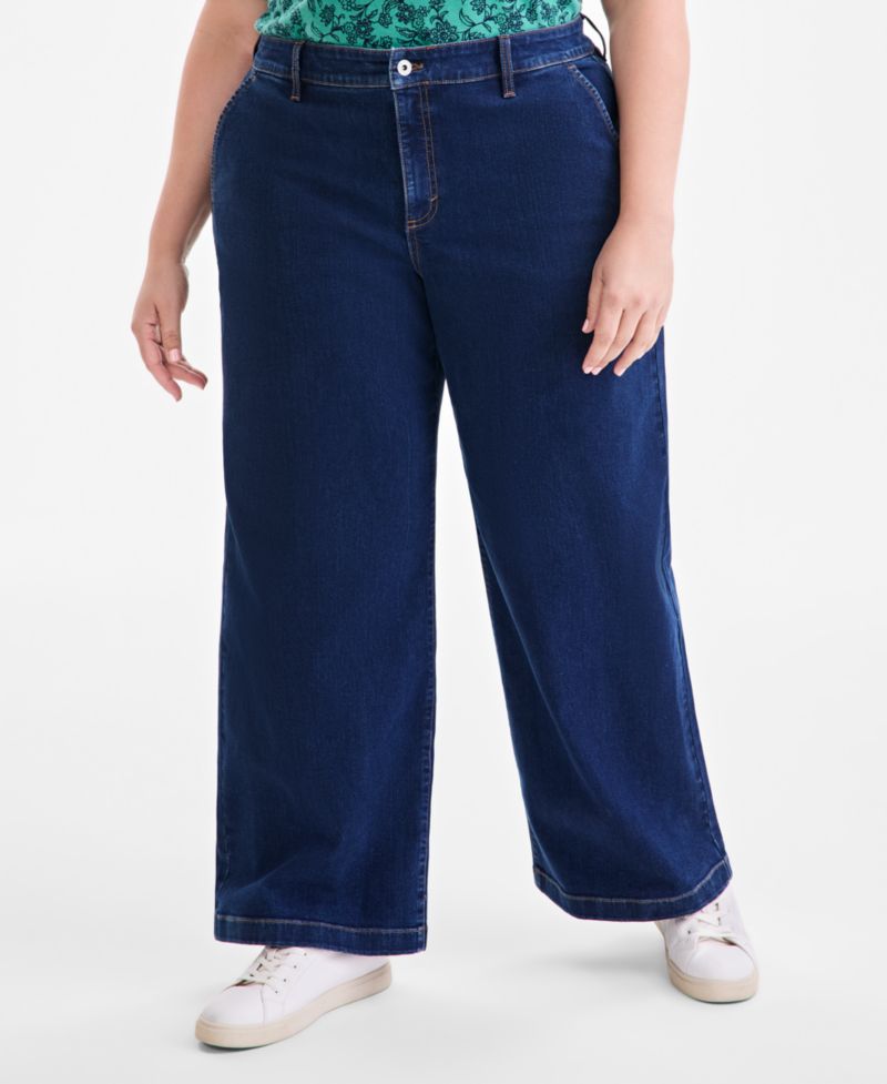 Women's High-Rise Wide-Leg Jeans