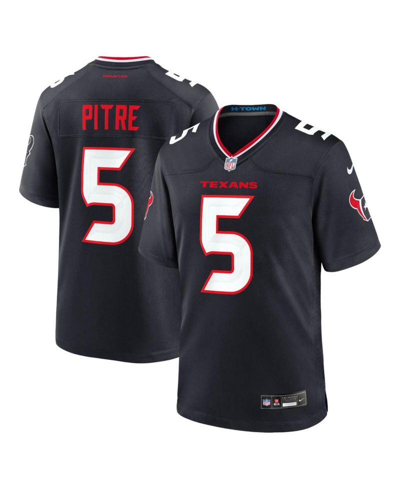 Men's Jalen Pitre Navy Houston Texans Game Jersey
