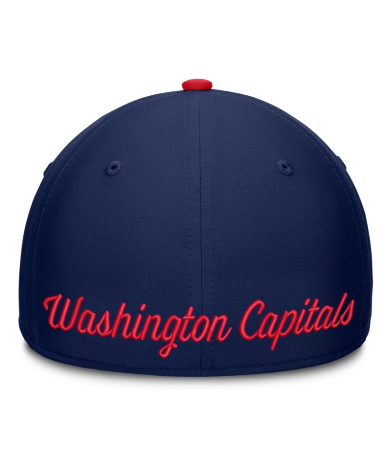 Men's Navy/Red Washington Capitals Flex Fit Hat