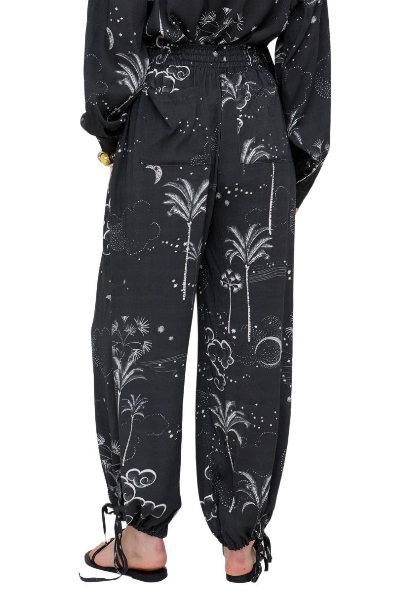 Women's Palm High Waist Palm Print Trouser