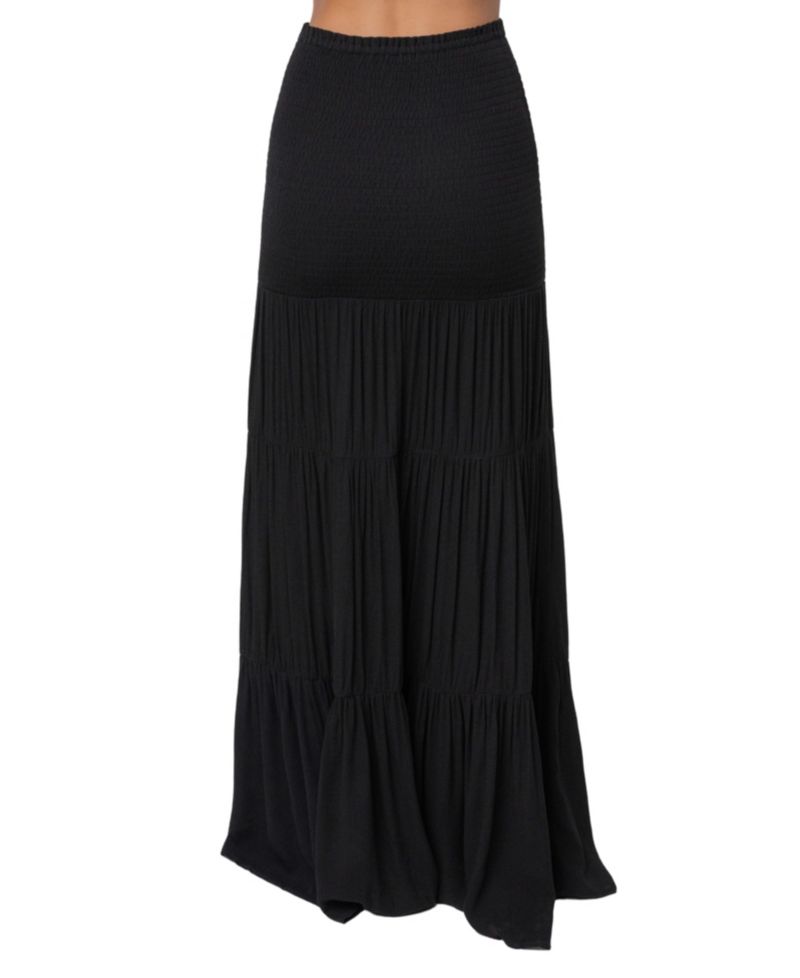 Women's Solana Off-the-Shoulder Long-Sleeve Viscose Crop Top and Maxi Skirt Set