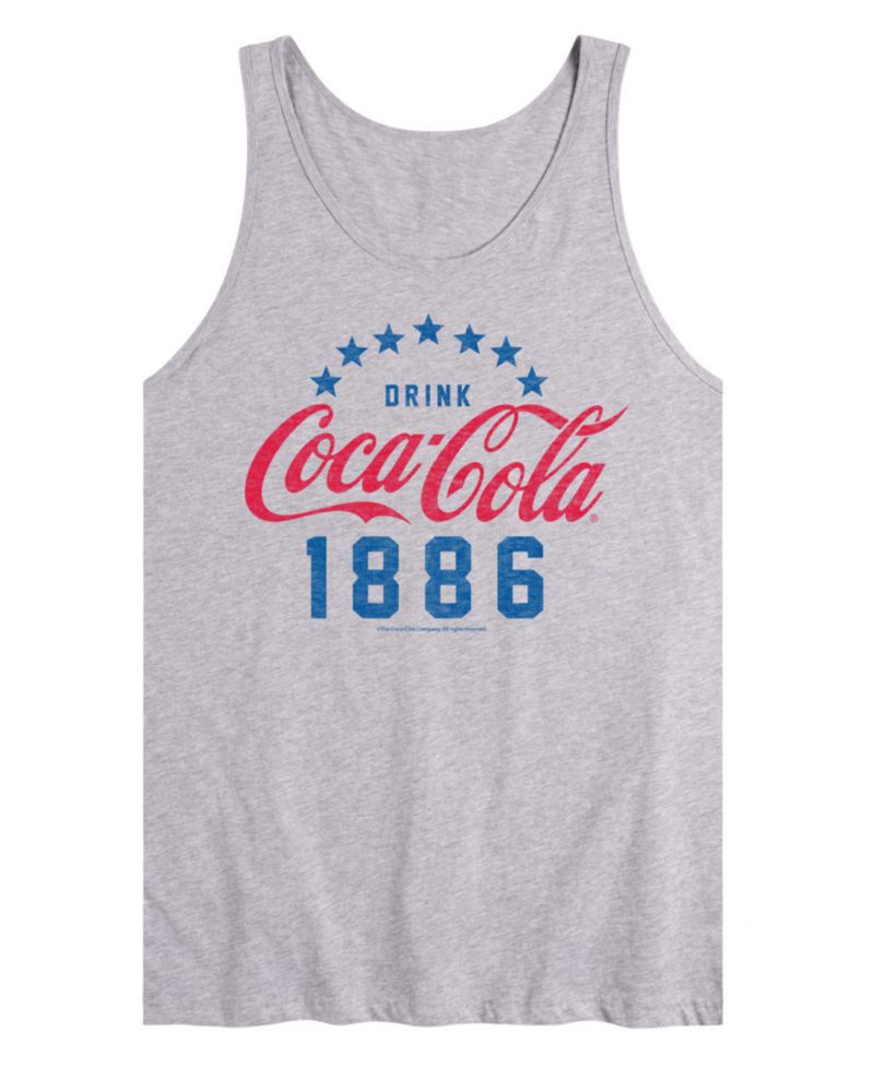 Men's Coca-Cola Star Circle Sleeveless Graphic Tank Top