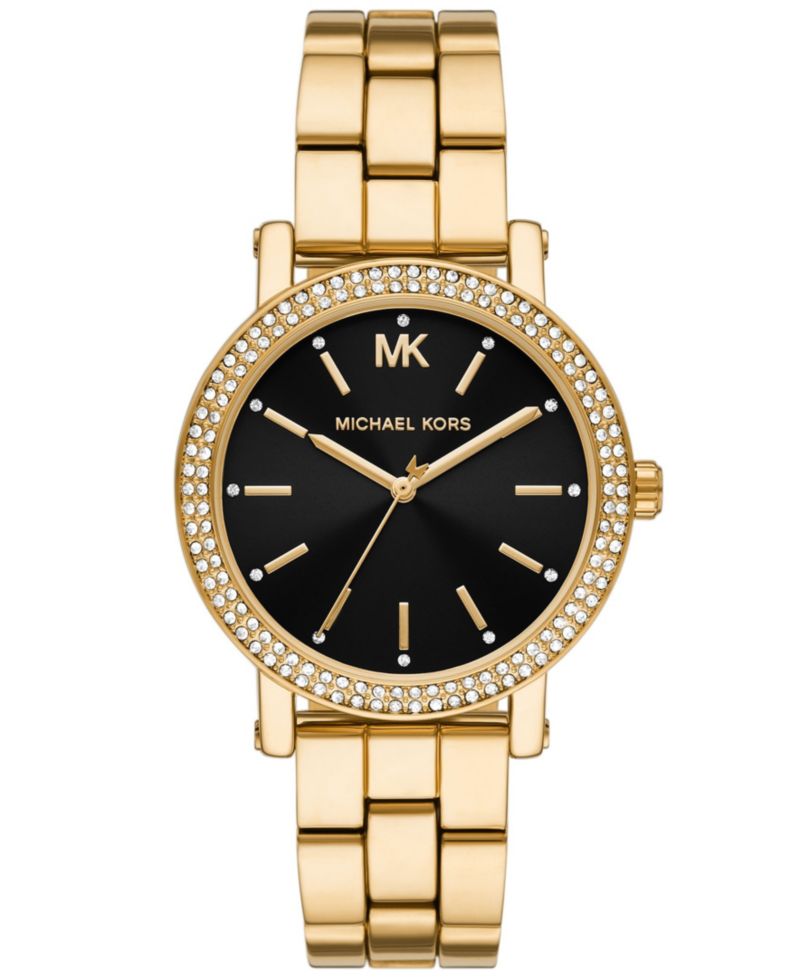 Women's Corey Three-Hand Gold-Tone Stainless Steel Watch 38mm