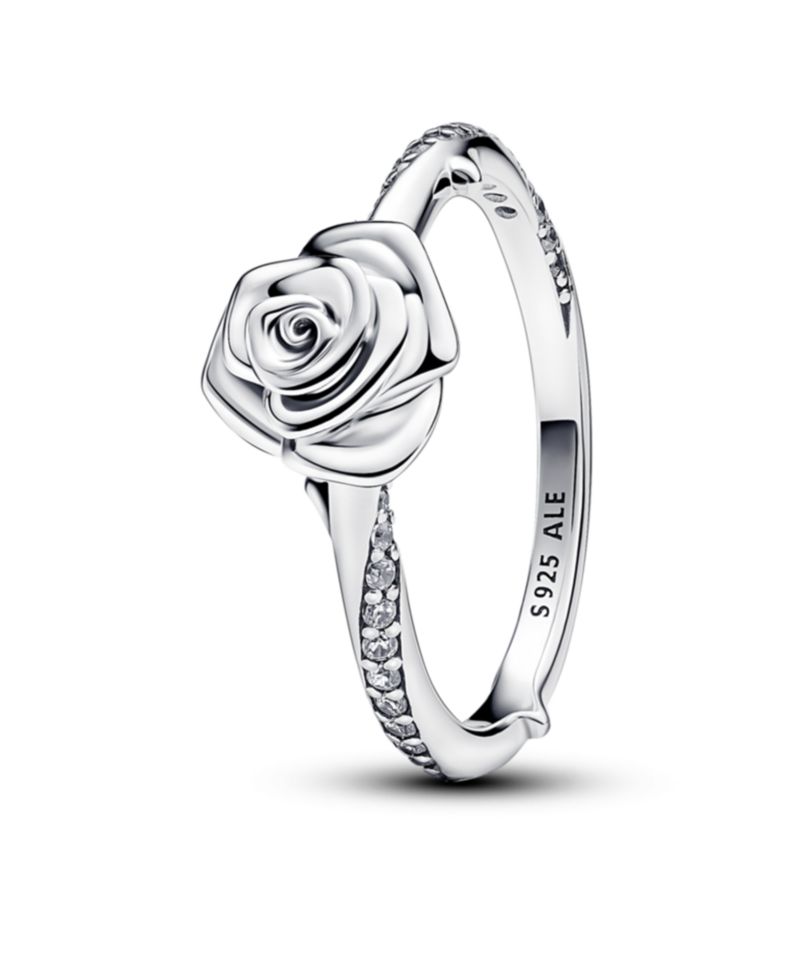 Rose Bloom Ring in Sterling Silver