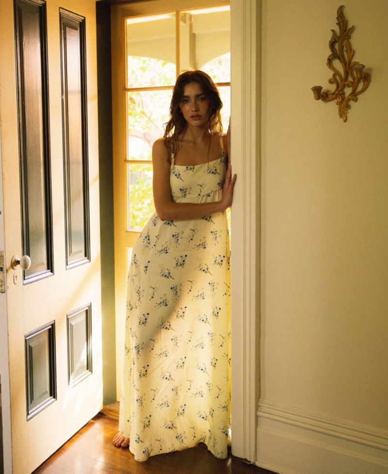 Women's Floral Print Maxi Dress