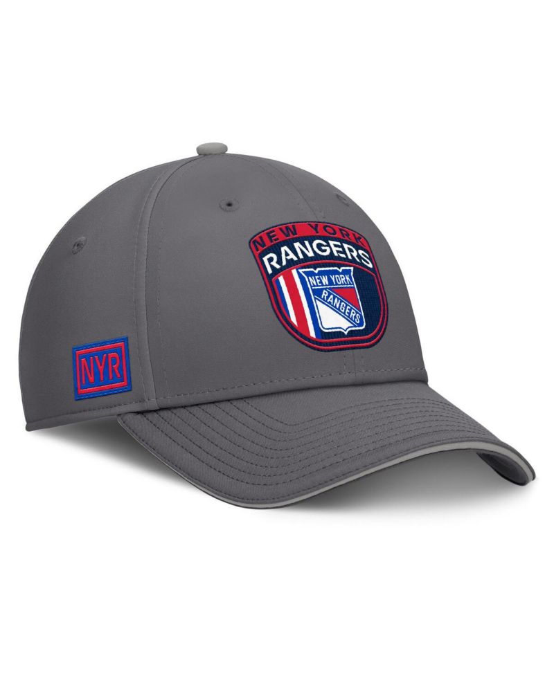 Men's Gray New York Rangers Home Ice Flex Hat