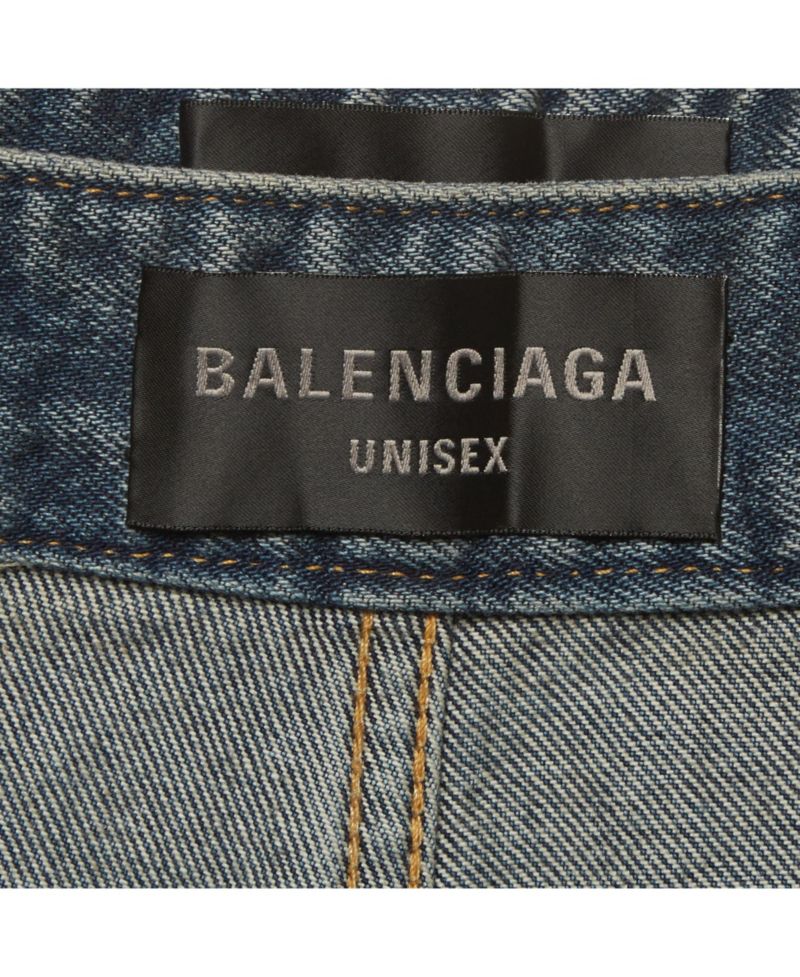 Men's Denim Apron Skirt Docking Pants