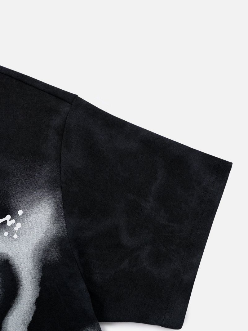 Men's Washed Abstract Graphic Tee