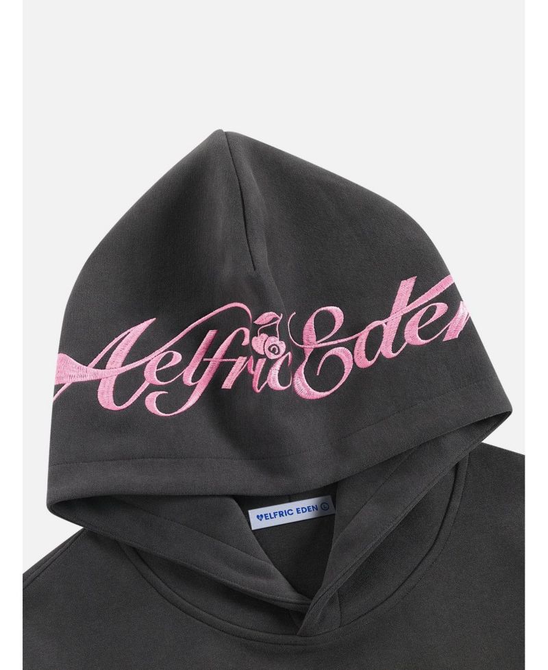 Women's Oversized Cherry-Print Pullover Hoodie
