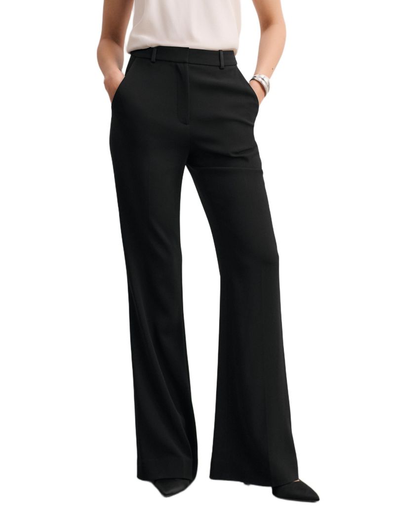 Women's Mid Rise Wide Leg Trousers