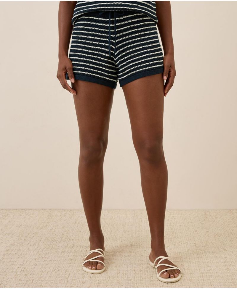 Women's Beachside Linen Crochet Short