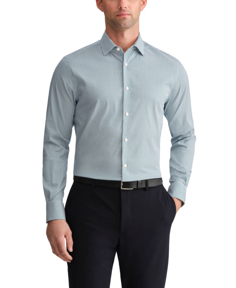Men's Regular-Fit Stripe Dress Shirt