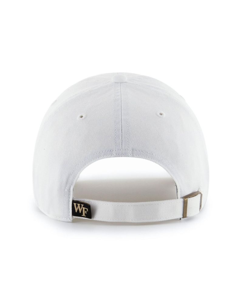 Men's and Women's '47 Wake Forest Demon Deacons White Clean Up Adjustable Hat