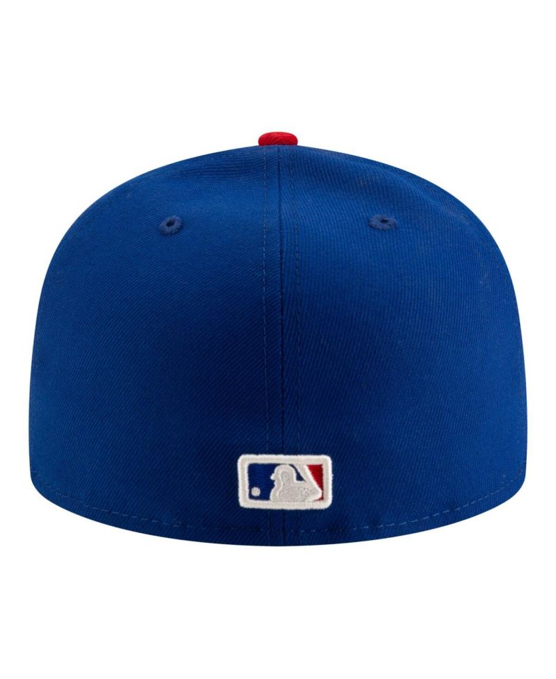 Men's White/Royal Chicago Cubs 150th Anniversary 59FIFTY Fitted Hat