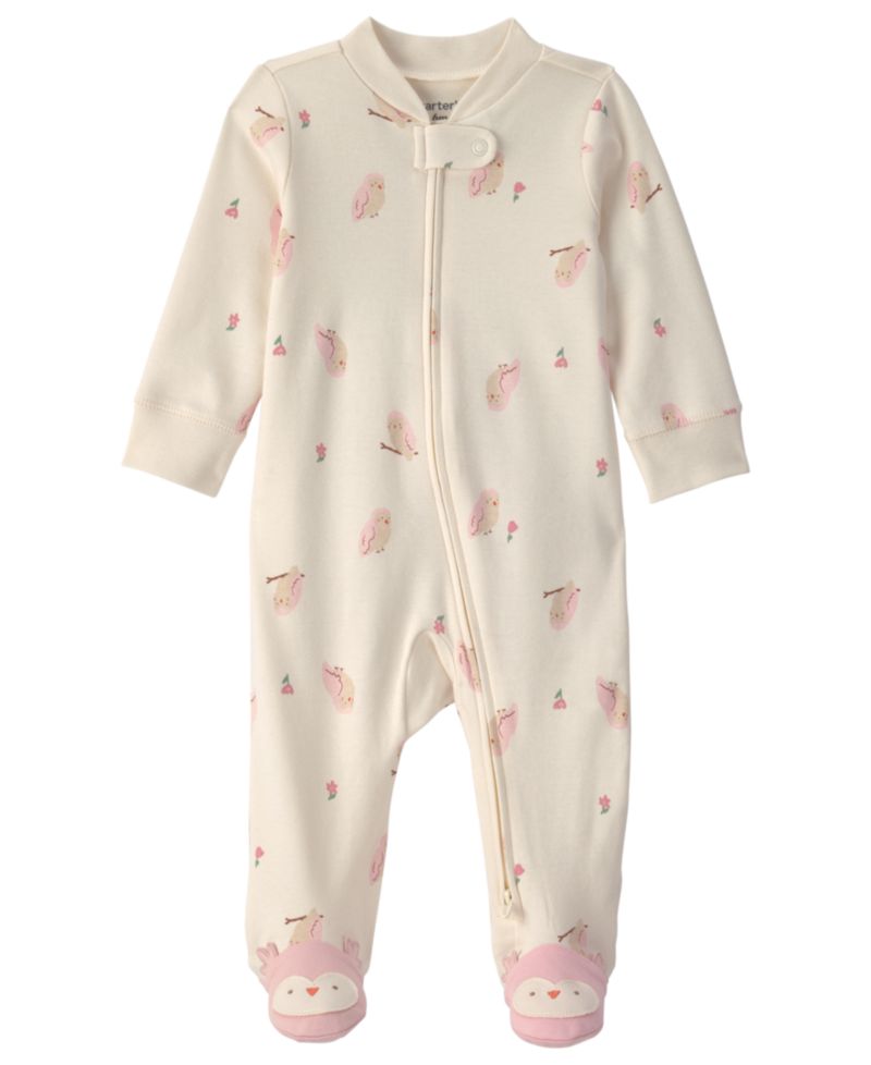 Baby Boys' and Baby Girls' Cotton 2-Way Zip Sleep & Play