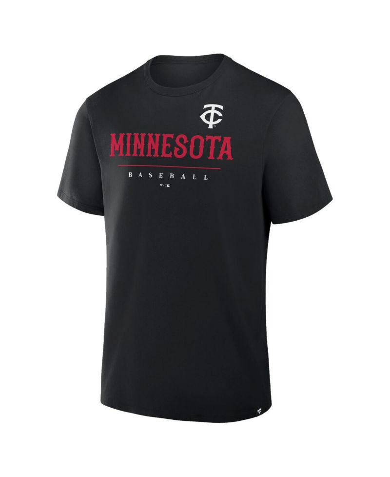 Men's Black Minnesota Twins Color Pop Legacy Clubhouse T-Shirt