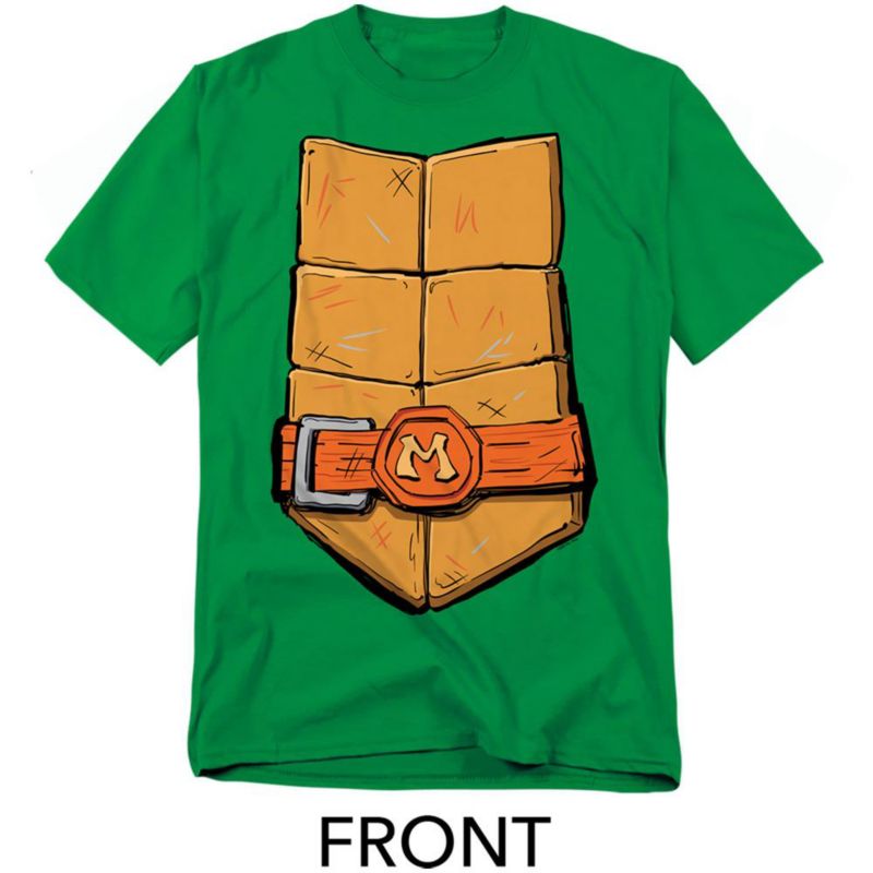 Men's Mayhem Michelangelo Shell Front Back T-Shirt