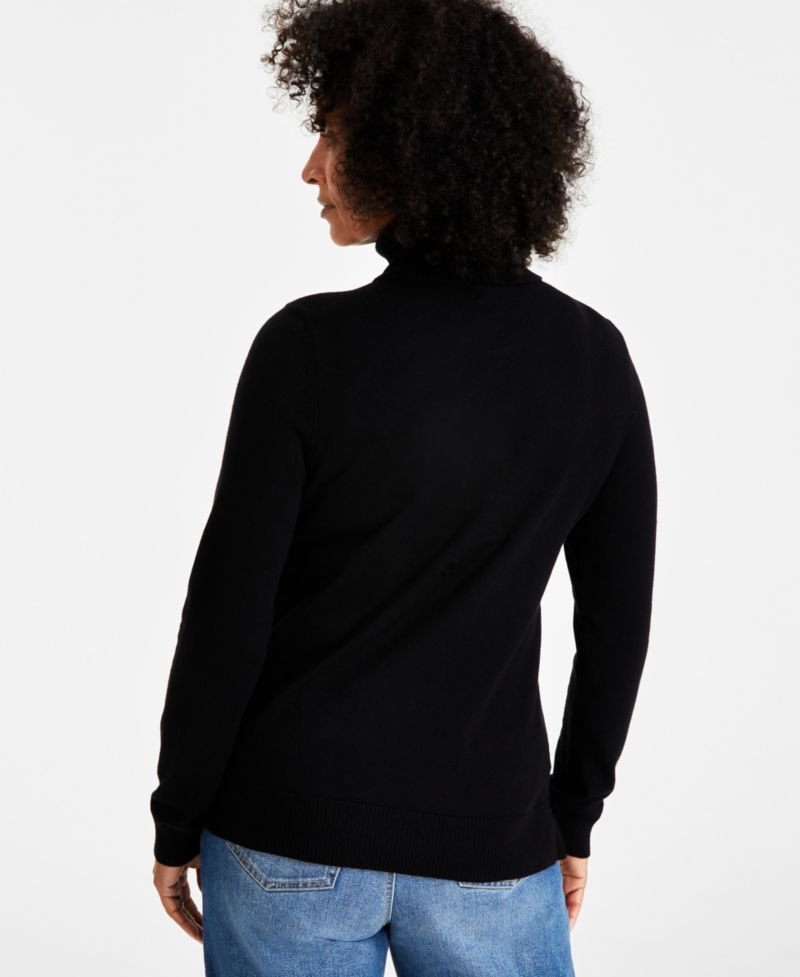 Petite Long-Sleeve Turtleneck Sweater