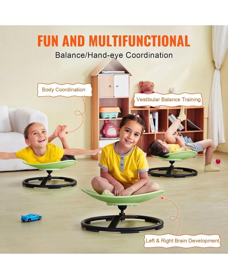 Kids Swivel Chair, 220 lbs Capacity, Sensory Spinning Chair, for Focus and Balance