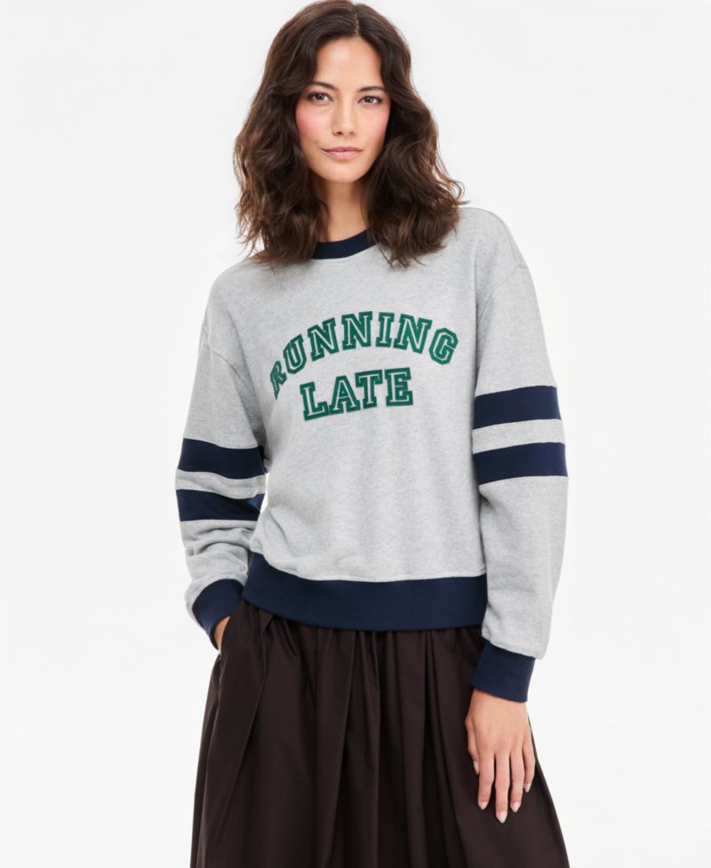 Women's Running Late Graphic Sweatshirt