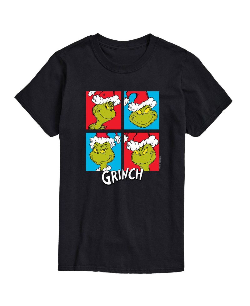 Men's Dr. Seuss The Grinch Many Faces Graphic T-shirt