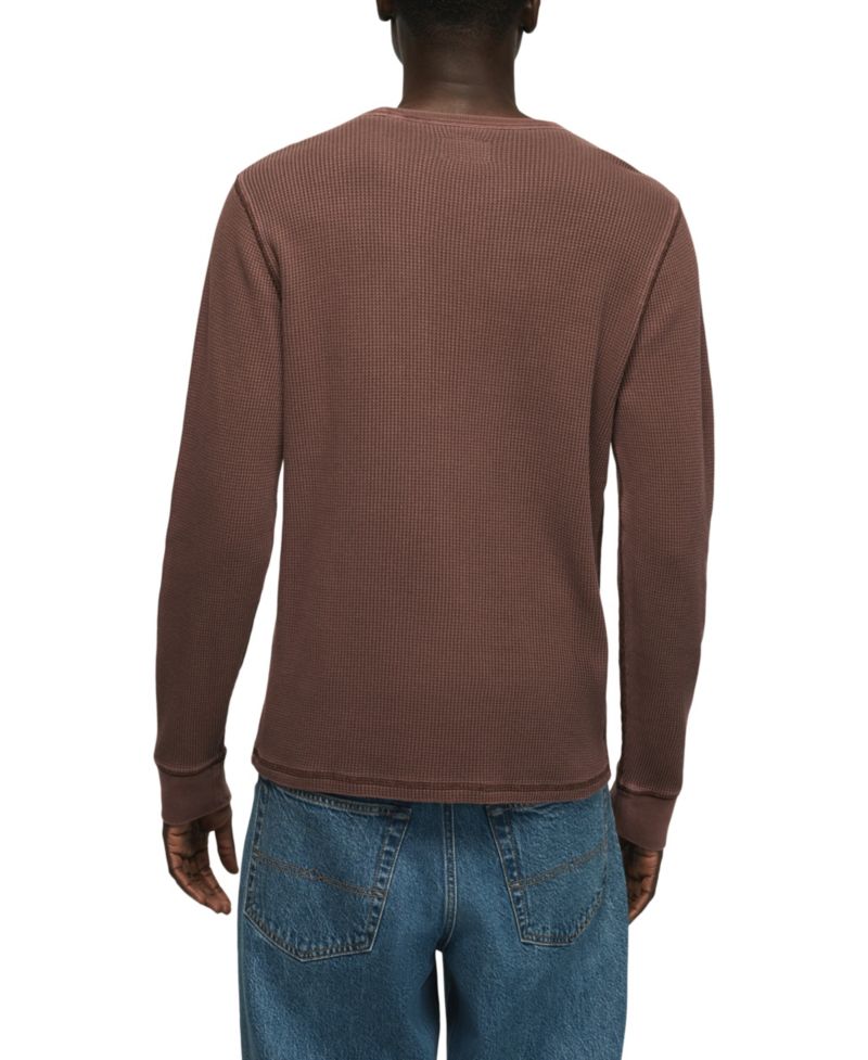 Men's Thermal Long-Sleeve Crew Neck T-Shirt