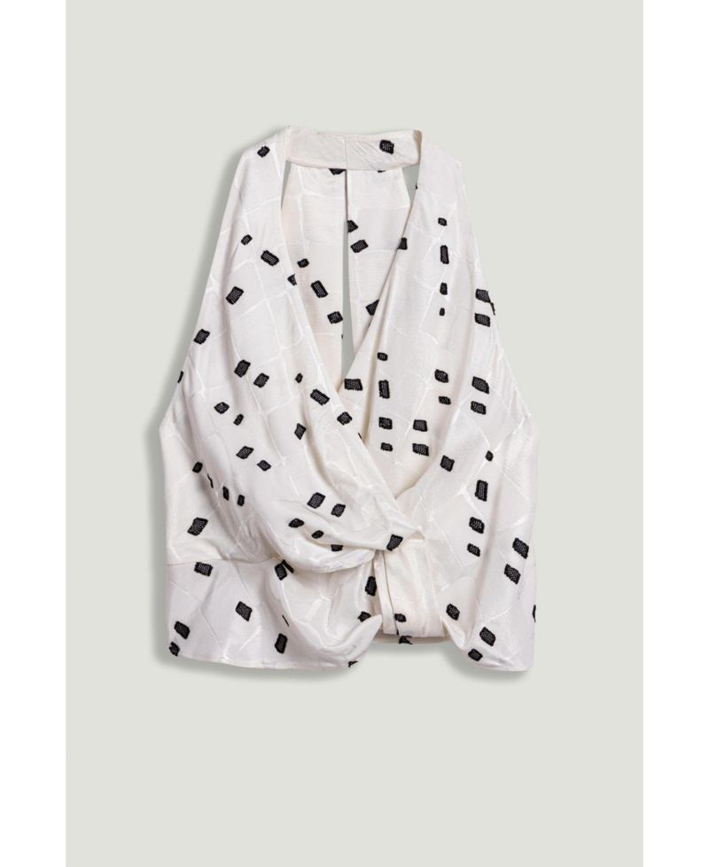 Women's Printed Halter Blouse