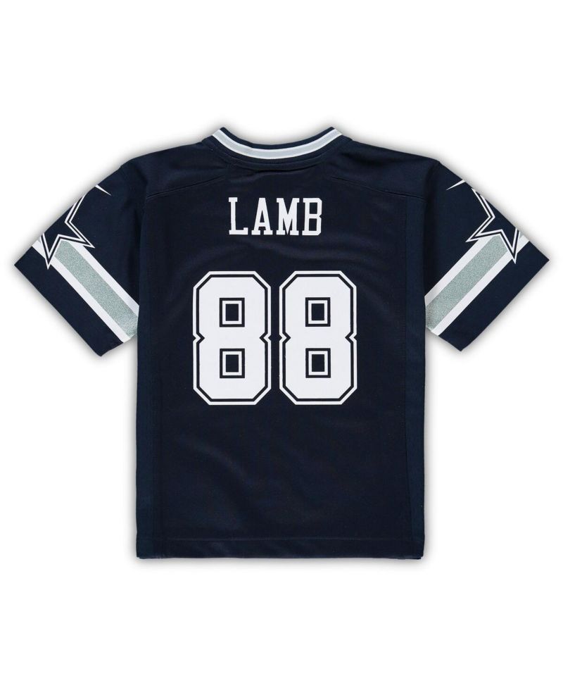 Preschool Boys and Girls CeeDee Lamb Navy Dallas Cowboys Game Jersey