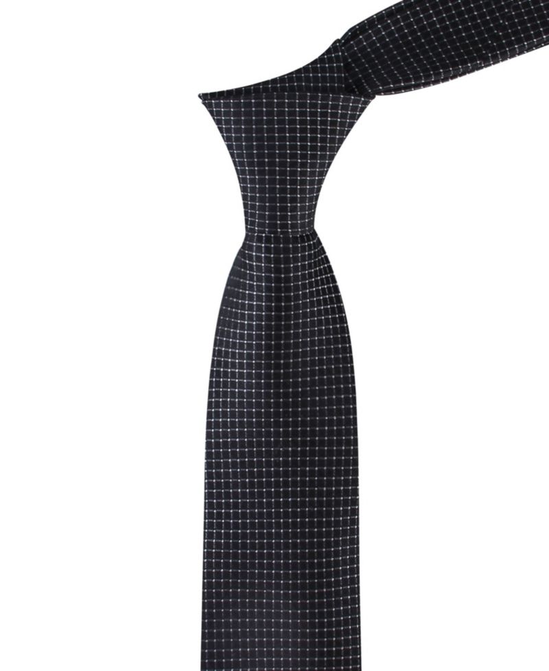 Men's Grid Pattern Silk Tie