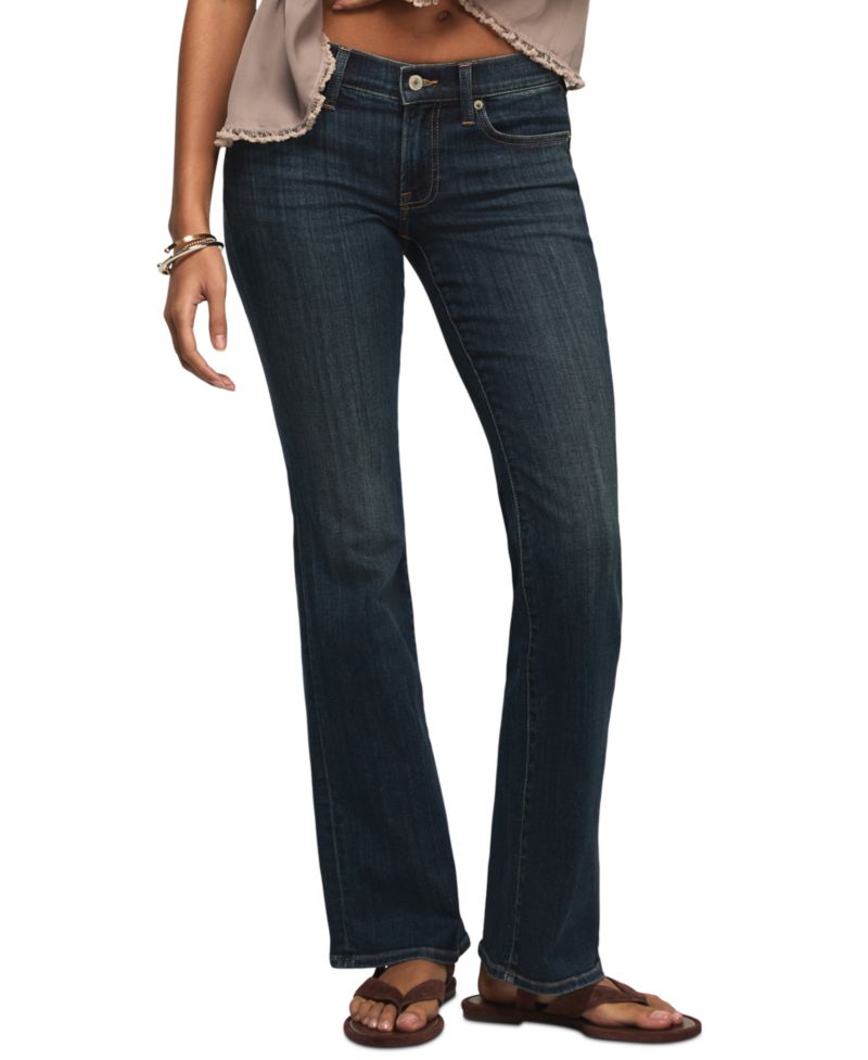 Women's Sweet Flare Mid-Rise Stretch Denim Jeans