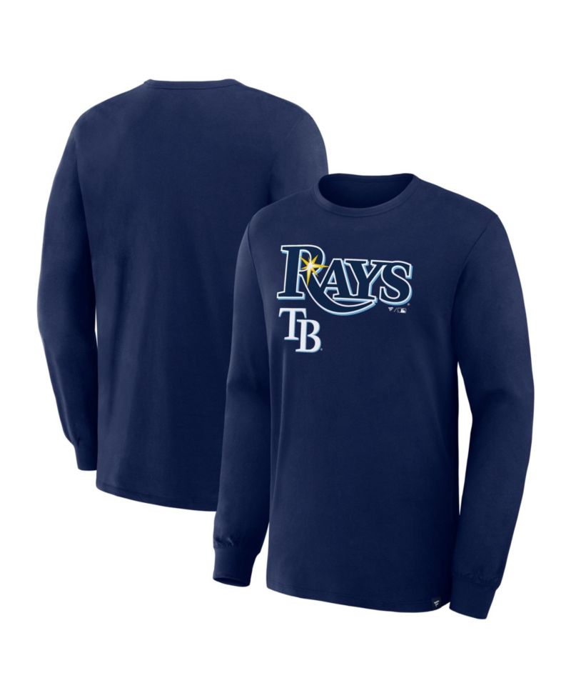 Men's Navy Tampa Bay Rays Lock-Up Legacy Long Sleeve T-Shirt