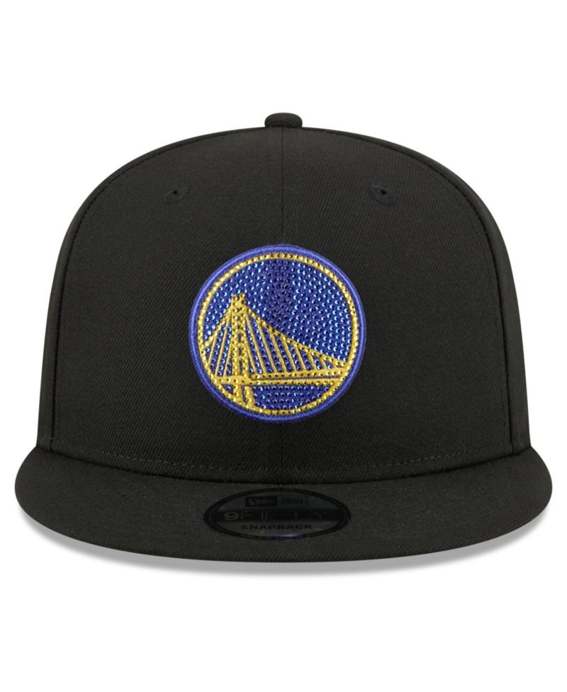 Men's Black Golden State Warriors 2026 NBA Draft Crystal 9FIFTY Snapback Hat