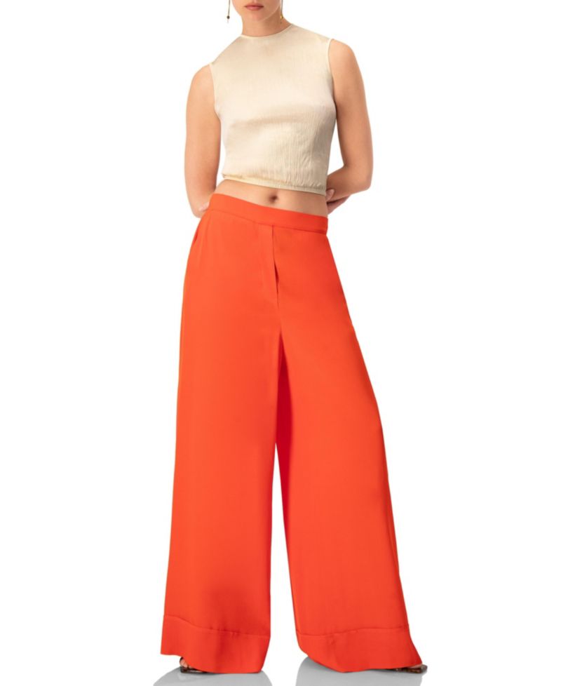 Women's Light Weight Wide-Leg Straight Pants