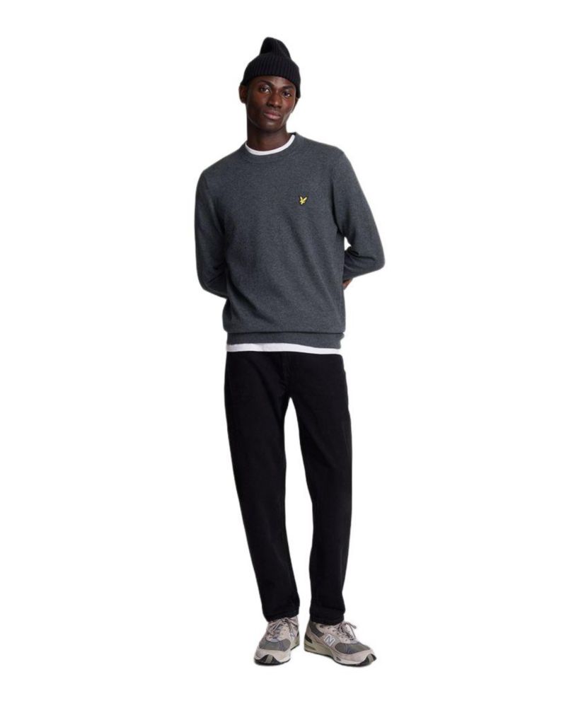 Men's Cotton Merino Crew Neck Sweater