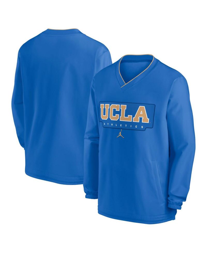 Men's Blue UCLA Bruins 2024 Sideline Pullover Windshirt
