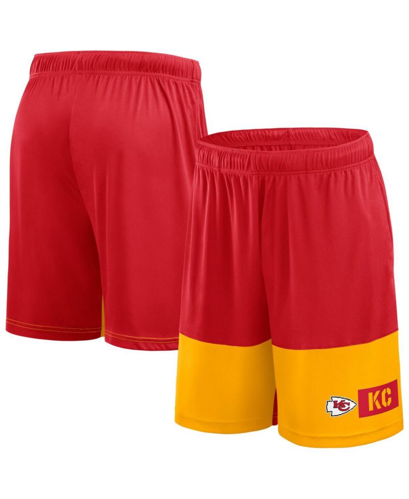 Men's Red/Gold Kansas City Chiefs Big & Tall Best of the Best Performance Shorts