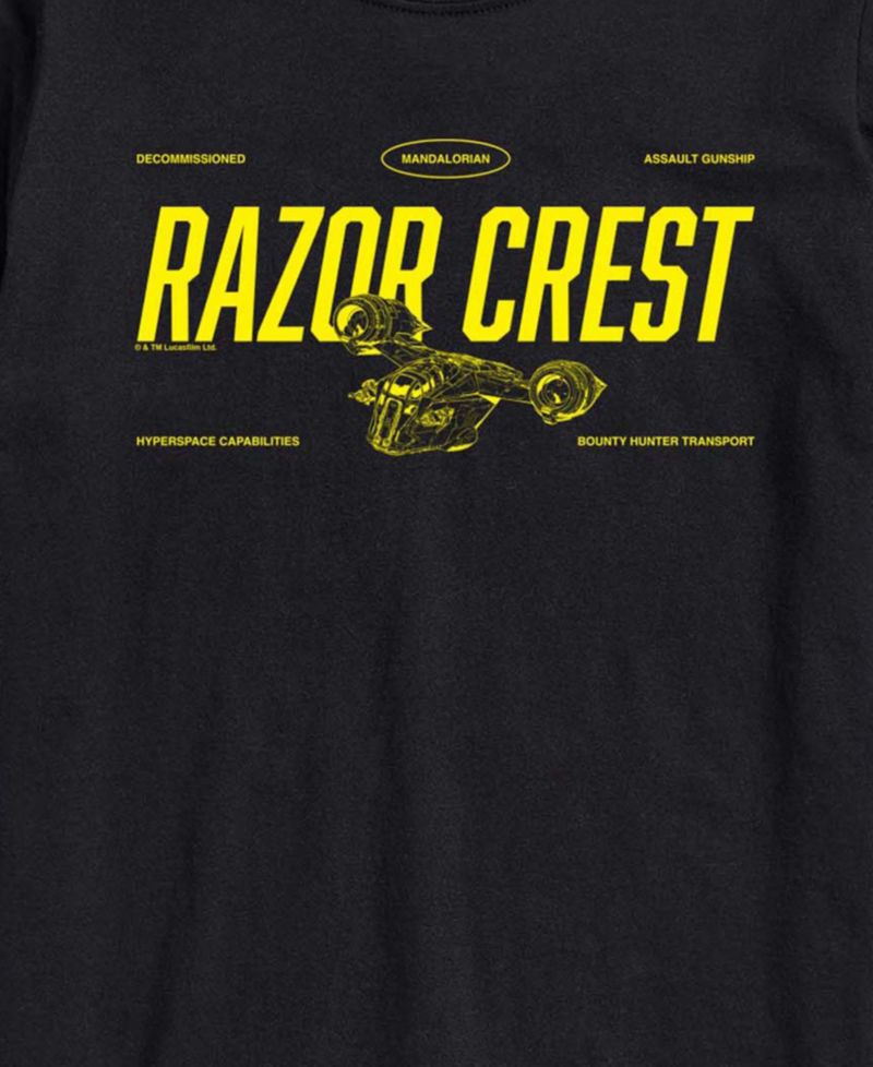 Men's The Mandalorian & Grogu Razor Crest Graphic T-Shirt