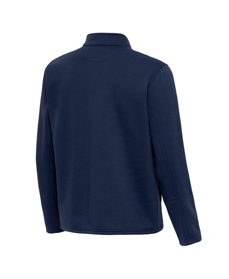 Men's Navy Florida Panthers Twist Quarter-Zip Pullover Jacket