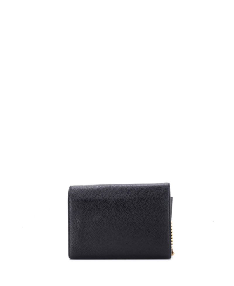 Mini GG Marmont Chain Wallet Leather
