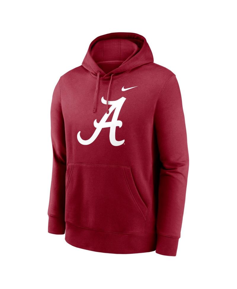 Men's Crimson Alabama Crimson Tide Primetime Evergreen Club Fleece Pullover Hoodie