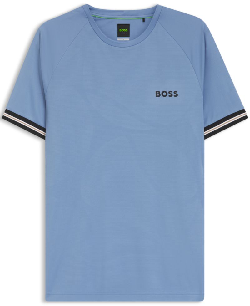 Men's Active Tennis-Ball Embossing Slim-Fit T-Shirt