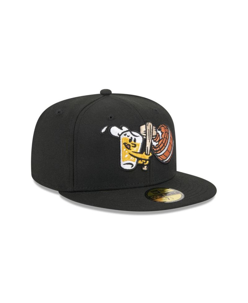 Men's Black West Michigan Whitecaps Theme Nights 59FIFTY Fitted Hat